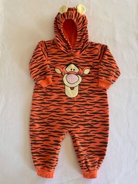 Disney Tigger Jumpsuit Romper Vintage Character Hooded Costume 18-24 Months